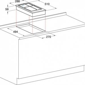 Table de cuisson à gaz DK20SGH/HA – HOTPOINT ARISTON