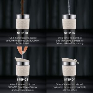 Travel Press Mug Bodum blanc 0.35 L – 11067-913
