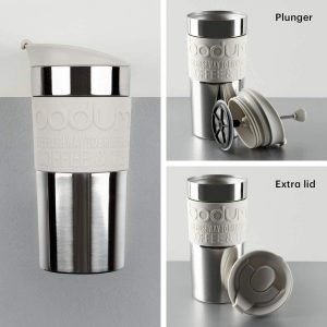 Travel Press Mug Bodum blanc 0.35 L – 11067-913