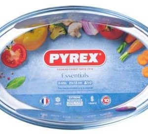 Plat à four ovale en verre 21×13 cm – Bastide 306151