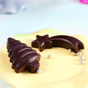 Moule à chocolat étoiles et sapins (x14) – 548 Pavonidea