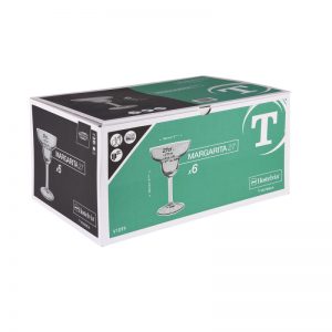 Boîte de 6 verres cocktail trempés Margarita 27cl – 345028