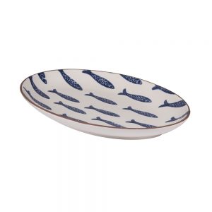 Plat ovale poissons 40 cm – Table Passion 263003