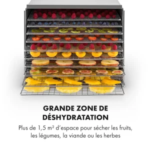 Déshydrateur alimentaire Fruit Jerky Steel 10 Klarstein 10028437