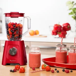Mixeur Blender rouge  – LM420510 MOULINEX
