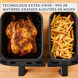 Friteuse Easy Fry Air Dual EZ905D20 – MOULINEX