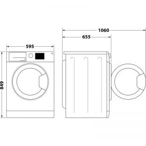 Sèche-Linge pompe à chaleur 9kg NTSM119X2SK60Hz- ARISTON