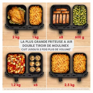 Friteuse Easy Fry Air Dual EZ942HF0 – MOULINEX