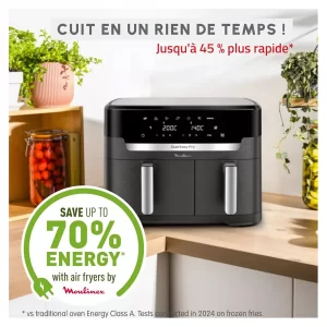 Friteuse Easy Fry Air Dual EZ942HF0 – MOULINEX