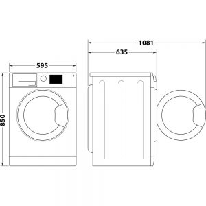 Lave-linge hublot posable 11 kg Whirlpool – FFD11469CV60HZ