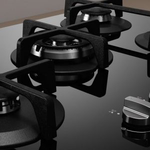 Table de cuisson à gaz 5 feux ING 72T/BK- INDESIT