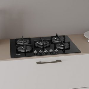 Table de cuisson à gaz 5 feux ING 72T/BK- INDESIT