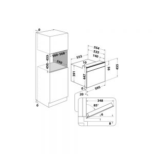 Micro-ondes encastrable 40 L W7 MW541 SAF – Whirlpool