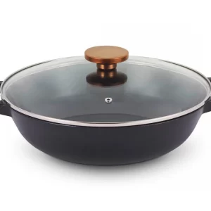 BEKA NORI poêle wok 30 cm avec couvercle verre 15140304