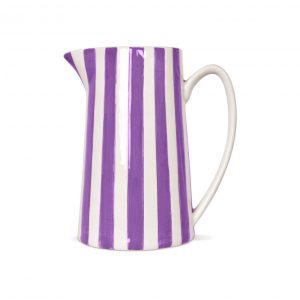 Pichet rayure gm violet L17,8 P12,5 H21,3cm – Opjet