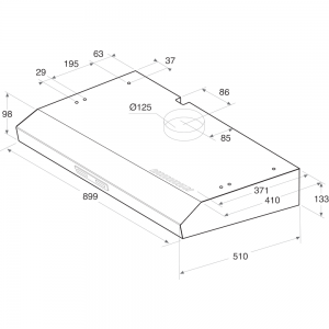 Hotte visière 90cm WSLK95LSG – WHIRLPOOL