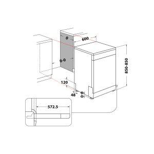 Lave-vaisselle 15 couverts  LFP5P31WLTOX60HZ – ARISTON