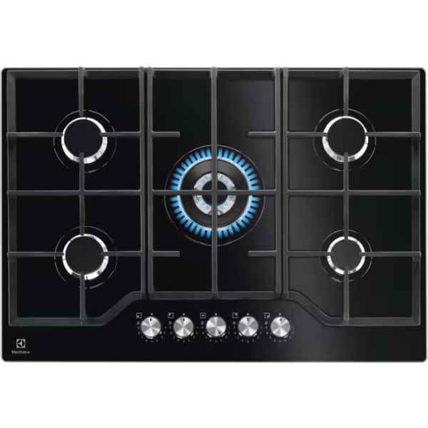 Plaque de cuisson Gaz Série 600 Gas on Glass 75 cm  EOH3C01BX- ELECTROLUX