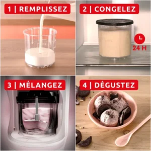 Machine à glaces Dolci MJ602AF0 – Moulinex